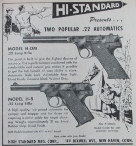 Hi-Standard Firearms advertisement